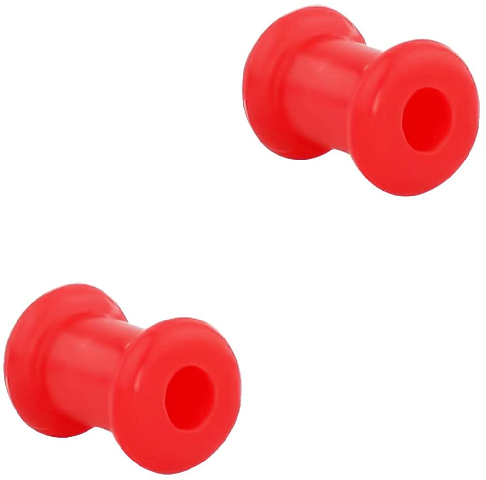 Forbidden Body Jewelry Set of 4G Ultra Soft Comfort Fit Silicone Ear Gauges, 4 Gauge 5mm Flat Double Flared Tunnel Plug Earrings