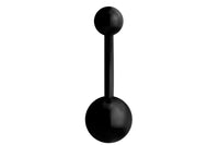 Black Double Ball Belly Ring