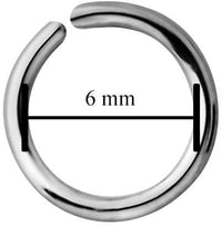 Forbidden Body Jewelry 18G -20G Surgical Steel Seamless Nose Ring or Cartilage Hoop with Comfort Round Ends (Sold Individually)