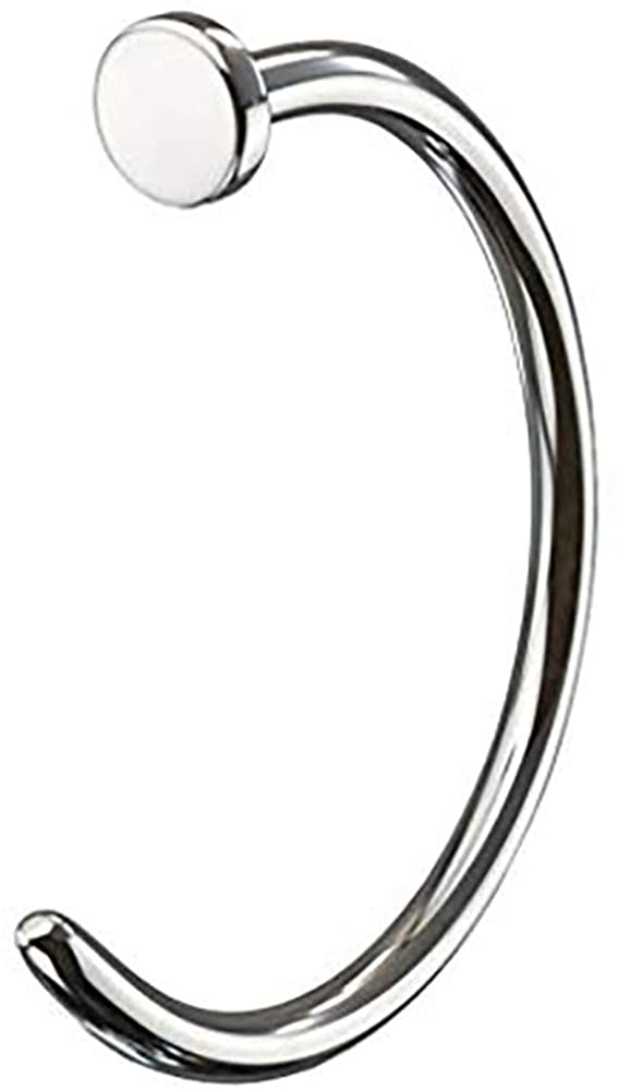 Forbidden Body Jewelry Solid Titanium Nose Hoop Ring, 100% Nickel Free and Hypoallergenic