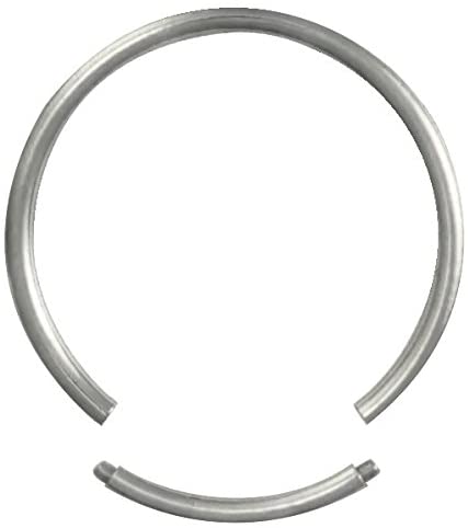 Forbidden Body Jewelry 18g 1/2 Inch Surgical Steel Seamless Segment Hoop Piercing Ring