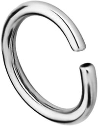 Forbidden Body Jewelry 18G -20G Surgical Steel Seamless Nose Ring or Cartilage Hoop with Comfort Round Ends (Sold Individually)