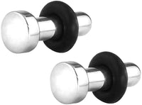 Forbidden Body Jewelry 14g/12g/10g/8g/6g/4g/2g/0g/00g Surgical Steel Flathead Solid Plug Earrings (Pairs)