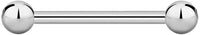 14g - 16g Titanium Straight Barbell Body Piercing Jewelry (Sold Individually)