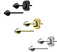 316L Surgical Steel Spike Stud Earrings