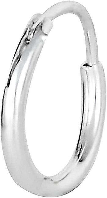 Forbidden Body Jewelry .925 Sterling Silver Hypoallergenic 3/8 Cartilage Hoop Earring (Sold Individually)