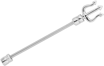 Forbidden Body Jewelry 14g Surgical Steel 35mm (1 3/8 Inch) Pitchfork Industrial Barbell