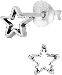 Hypoallergenic Sterling Silver Tiny Star Stud Earrings for Kids (Nickel Free)