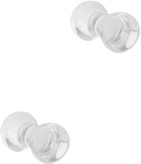 Forbidden Body Jewelry 3mm - 6mm Acrylic Ear Gauges, Solid Double Flared Saddle Plug Earrings Sold in Pairs