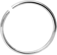 20g Surgical Steel 10mm (3/8 Inch) Seamless Nose Ring Hoop, Nose Piercing Jewelry