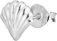 Forbidden Body Jewelry .925 Sterling Silver Little Seashell Cartilage Stud Earring (Sold Individually)