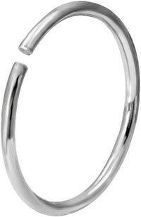 20g Surgical Steel 10mm (3/8 Inch) Seamless Nose Ring Hoop, Nose Piercing Jewelry