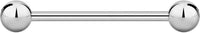 14g - 16g Titanium Straight Barbell Body Piercing Jewelry (Sold Individually)