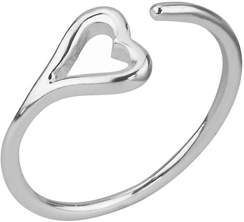.925 Sterling Silver Cute Knuckle Rings Size 3.5