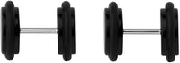 Forbidden Body Jewelry 18g Cheater Plugs: 0g 8 mm Surgical Steel Black IP Plated Fake Plug Earrings