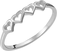 .925 Sterling Silver Cute Knuckle Rings Size 3.5