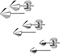 316L Surgical Steel Spike Stud Earrings