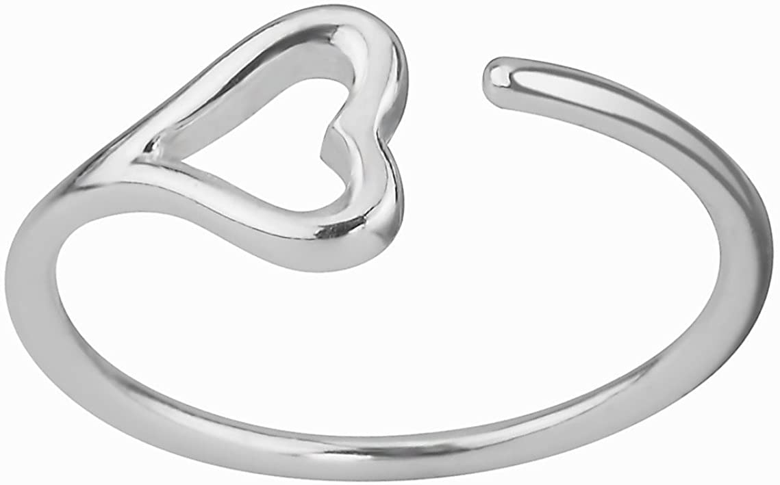 .925 Sterling Silver Cute Knuckle Rings Size 3.5