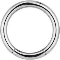 Forbidden Body Jewelry 14g 3/8 Inch Surgical Steel Segment Hoop Ring Circular Barbell