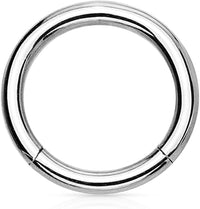 14G-16G Titanium Hinged Seamless Body Piercing Hoop (Sold Individually)