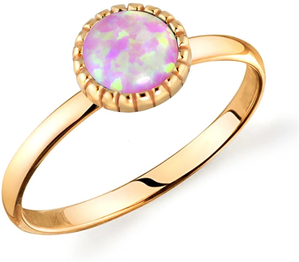 Forbidden Body Jewelry .925 Sterling Silver Synthetic Opal Knuckle Ring (Size 3.5)