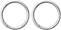 Forbidden Body Jewelry Pair of 316L Surgical Steel Seamless Segment Hoop Piercing Rings