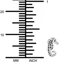 Forbidden Body Jewelry .925 Sterling Silver Seahorse Cartilage Stud Earring for Right Ear (Sold Individually)