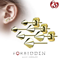 316L Surgical Steel Spike Stud Earrings