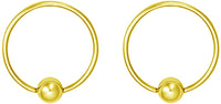 Forbidden Body Jewelry Pair 2g-20g Gold & Rose Gold Tone Surgical Steel Captive Bead Body Piercing Hoops (2pcs)