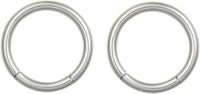 Forbidden Body Jewelry Pair of 316L Surgical Steel Seamless Segment Hoop Piercing Rings