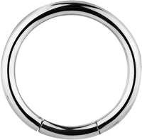 Forbidden Body Jewelry 12g 1/2 Inch Surgical Steel Segment Hoop Ring Circular Barbell