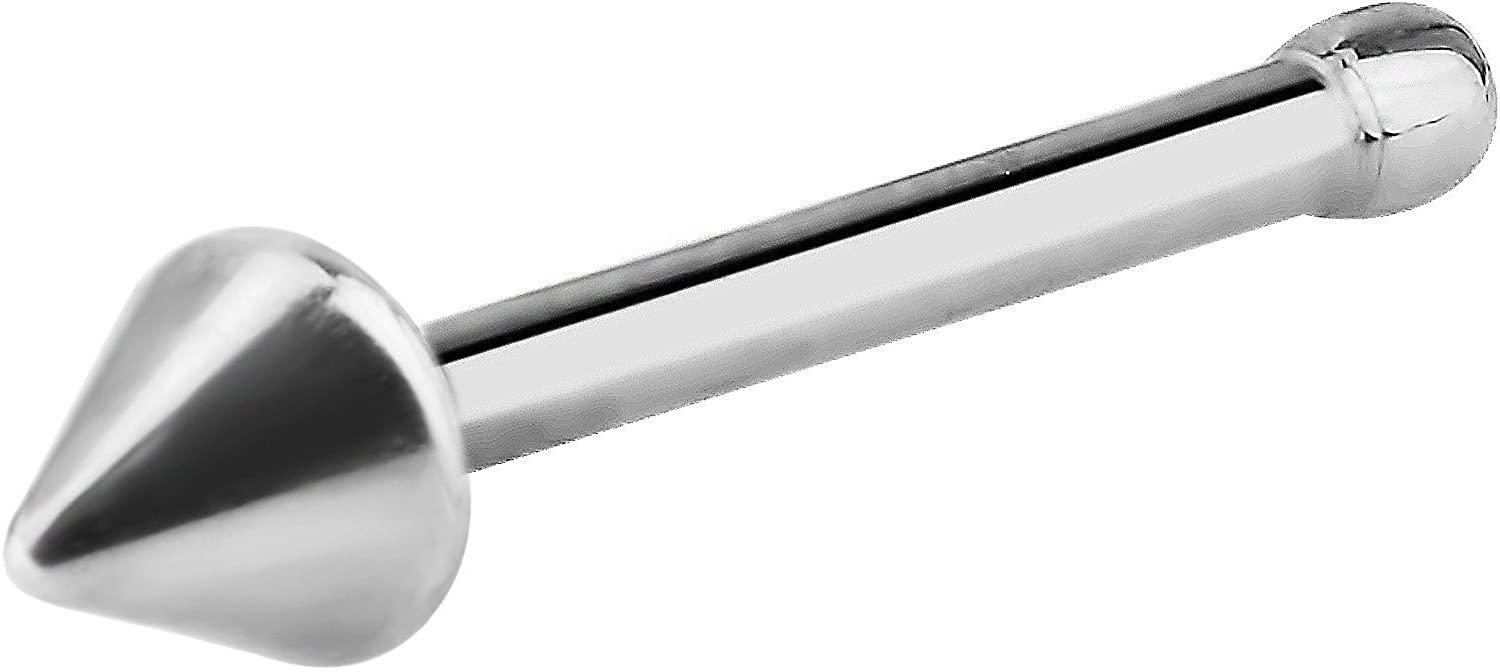 Forbidden Body Jewelry 20g Surgical Steel Basic Straight Nose Stud