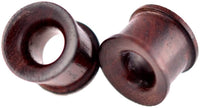 Forbidden Body Jewelry Set Organic Sono Wood Ear Gauges, 10mm - 25mm Double Flared Saddle Tunnel Plug Earrings