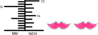 Hypoallergenic Sterling Silver Pink Mustache Stud Earrings for Kids (Nickel Free)