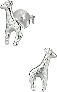 Hypoallergenic Sterling Silver Little Giraffe Stud Earrings for Kids (Nickel Free)