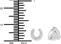 Hypoallergenic Sterling Silver Horse & Horseshoe Cute Mismatched Stud Earrings for Kids (Nickel Free)