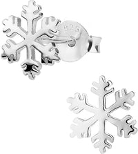 Hypoallergenic Sterling Simulated Diamond Snowflake Jewelry for Kids