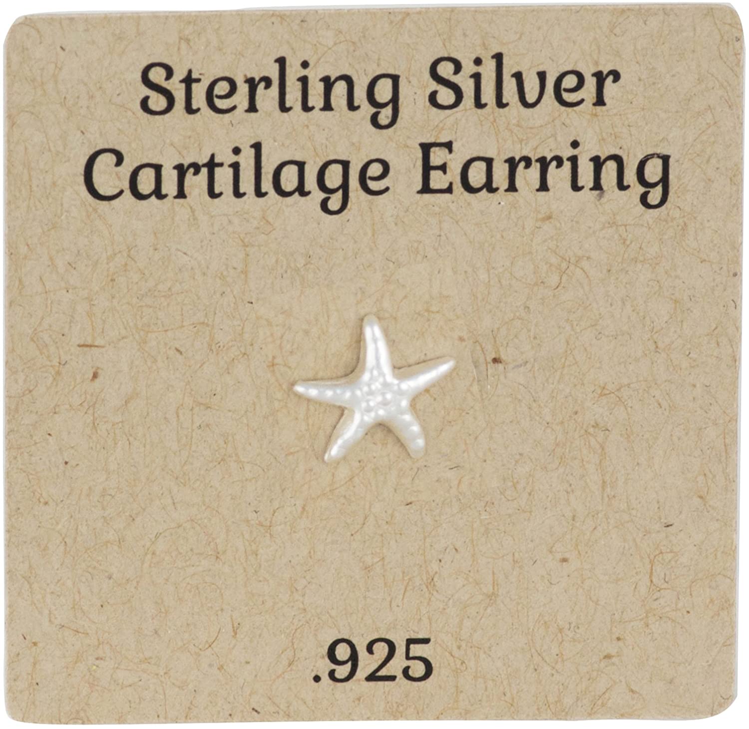 Forbidden Body Jewelry .925 Sterling Silver Little Starfish Cartilage Stud Earring (Sold Individually)