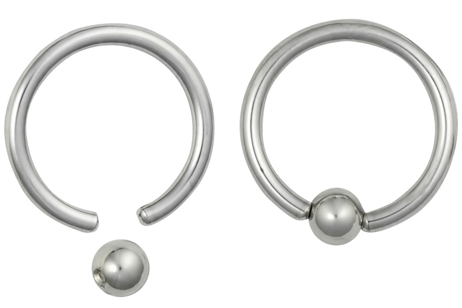 Pair of Captive Bead Earrings