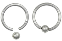 Pair of Captive Bead Nipple Rings