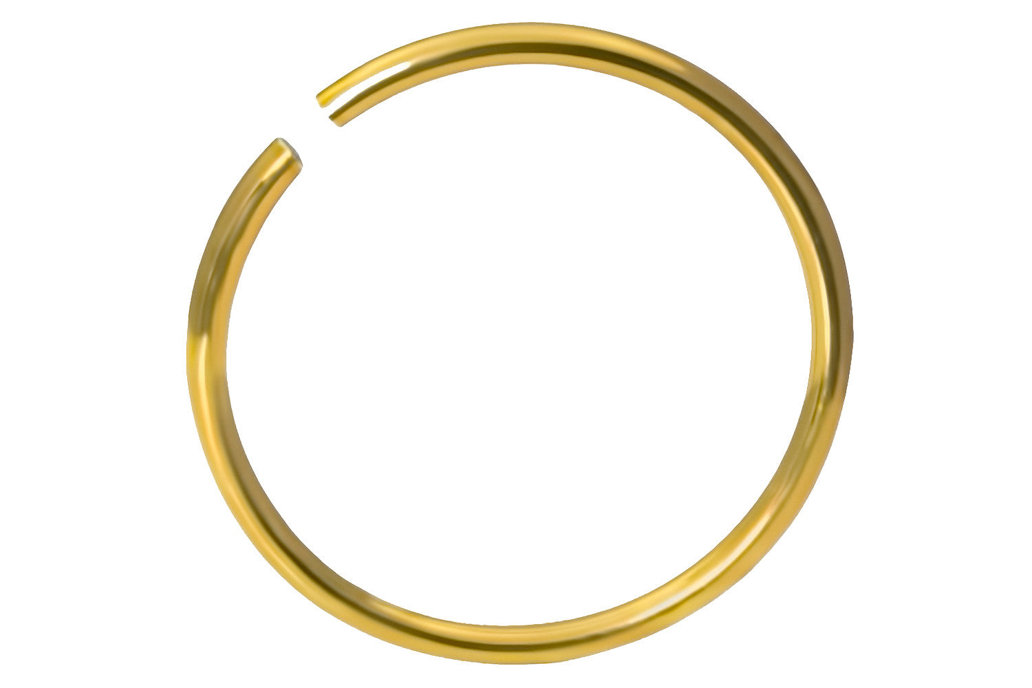 Titanium Anodized Gold Small Nose Hoop
