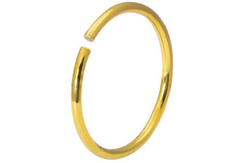 Titanium Anodized Gold Nose Hoop