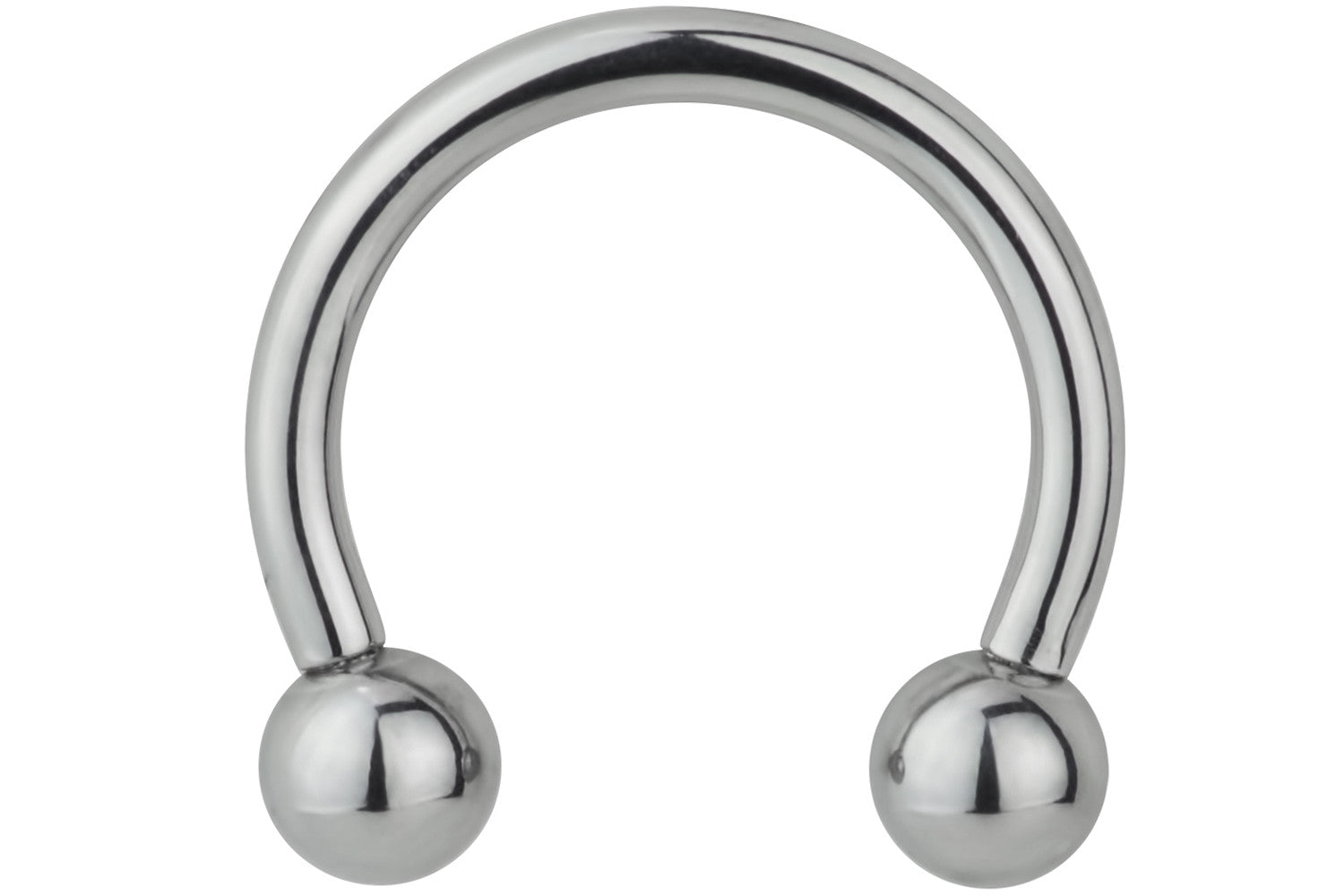 This 14 gauge horseshoe body piercing ring is internally threaded for maximum comfort and ease of use. It is made with surgical grade 316L Stainless Steel.