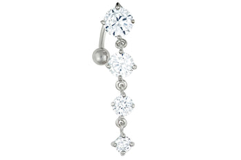 Reverse Mount Dangle Belly Ring