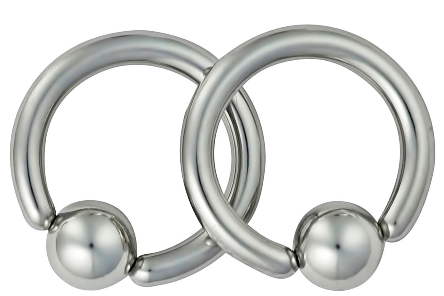 Pair of Captive Bead Rings