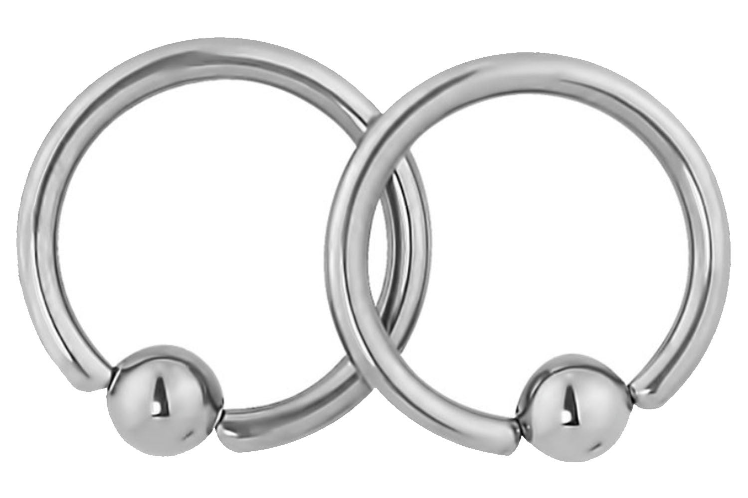 Pair of Captive Bead Nipple Rings