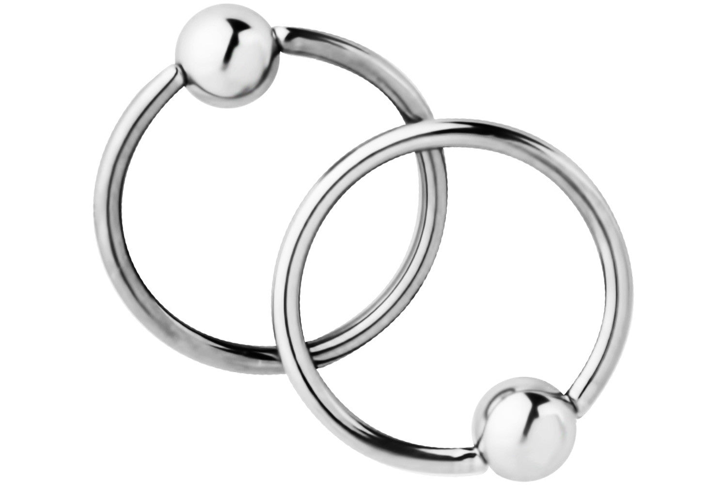 These 16 gauge rings are hypoallergenic and nickel free. They can be worn in a variety of 16 gauge body piercings.