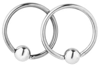 Pair of Captive Bead Nipple Rings