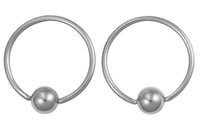 These 18 gauge rings are hypoallergenic and nickel free. They can be worn in a variety of 18 gauge body piercings.
