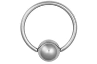 This 20 gauge cartilage hoop captive bead ring is made with surgical grade 316L stainless steel. The hoop is 8 mm, or 5/16 inch in diameter, making it a closer fitting hoop. This cartilage hoop jewelry is hypoallergenic and nickel free.